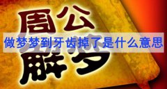 做夢夢到牙齒掉了是什么意思「周公解夢」